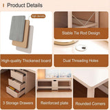 Modern Double Cutter Desk Extra Long Writing Table for Home Office Walnut Finish Sleek Workspace Design for Enhanced Productivity and Comfort