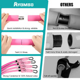 Ayombo Pilates Bar Kit with Resistance Bands, Adjustable Pilates Equipment for Legs, Hip, Waist, Arm, Squats Exercise Equipment for Home Gym Workouts
