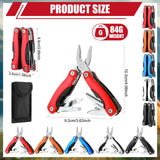 Lanties 20 Pack Mini Multi Tool Bulk Birthday Gifts for Men Him Dad Boyfriend Stocking Stuffers Small Multitool Fishing Pocket Knife for Men Camping Survival Computer Bike Gadgets, 5 Colors
