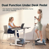 JLL Elliptical Exercise Machine Portable Stand Up with Resistance Bands, Compact Under Desk Pedal Exerciser & Trainer for Home Office