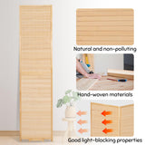 Bamboo Room Divider Folding Privacy Screens, Wall Divider for Room Separation, Portable Room Partitions and Dividers