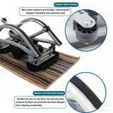 WIKONALK Portable Rock Stepper Side to Side,Low Impact Rocking Steppers for Exercise at Home with Resistance Bands and Non-Slip Mat,Rock Stepper Exercise Equipment for Apartment,Living Room
