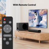 Upgraded Sound Bar for TV with 5.9inch Big Powerful 110W Subwoofer, Deep Bass, Bluetooth 5.4, ARC/Optical/AUX/Bluetooth Connect, Surround Sound System for PC/Gaming/Projectors/Gift Pcs