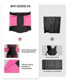 FeelinGirl Segmented Waist Trainer for Women Tummy Control Shapewear Belt for Workout Sport Girdle Hourglass Body Shaper Bright Pink
