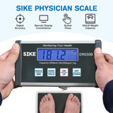 SIKE Digital Physician BMI Scale, Medical Floor Scale for Body Weight, 550 lb Limit Professional Weight Scale, Portable Easy to Read Digital Display, Heavy Duty, 12.5" x 12" Platform