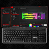 Wireless RGB Gaming Keyboard, 3-Modes 104 Keys Mechanical Keyboard w/Hot-Swap Socket Redragon