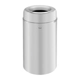 Rubbermaid Commercial Products Crowne Collection Open Top Trash Can, 30-Gallon, Aluminum, Indoor/Outdoor Waste Container for Mall/School/Office