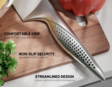 ASETY Knife Set - Ultra Sharp Knives Set for Kitchen with block, 15 PCS Stainless Steel Knife Set with Built-in Sharpener, Ergonomic Non-Slip Handle, Elegant Box for Men Women, Fathers day