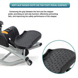 WIKONALK Portable Rock Stepper Side to Side,Low Impact Rocking Steppers for Exercise at Home with Resistance Bands and Non-Slip Mat,Rock Stepper Exercise Equipment for Apartment,Living Room
