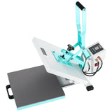 Heat Press 15x15, High Pressure Heat Press Machine for T Shirts, Slide Out Professional Heat Press, Green VEVOR