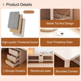 Large Double Gaming Desk for 2 Wooden Writing Table for Home Office 94.48in Long Study Desk Modern Two Person Computer Desk (White)