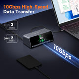 TobenONE Docking Station, 13-in-1 Laptop Docking Station Dual 4K Monitor with HDMI, 100W PD Ports