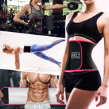 MORECOO Waist Trainer for Women/Men, Waist Sweat Band, Stomach Wrap, Belly Band Sweat Belt, Body Shaper Belt Red