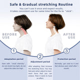 Cervical Traction Device, Lightweight & Adjustable Neck Stretcher for Neck Support, Cervical Neck Traction Device for Home Use, Neck Pain & Tension Relief, FSA-HSA Eligible (White)