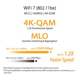 ASUS Tuf-Be3600 Wireless Router Gigabit Ethernet Dual-Band, W129019727 (Gigabit Ethernet Dual-Band (2.4 Ghz / 5 Ghz) Black)