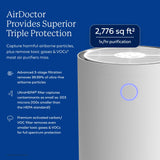 AIRDOCTOR AD4000 Air Purifier. Perfect for Large Rooms, Basements Up to 2,776 ft2. Removes Allergens, Smoke, Dust, Mold, Pet Hair, Odors, Pollen. Hospital-Grade UltraHEPA & Premium Carbon Filtration