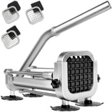 3Pcs French Fry Cutter, ZSCOOKLY Heavy Duty Potato Cutter Stainless Steel with 1/2-Inch and 1/4-Inch and 3/8-Inch Blade Great for Potatoes Carrots Cucumbers.
