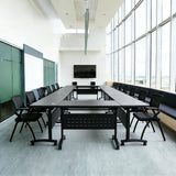 Conference Table,Flip Top Folding Conference Room Tables with Silent Wheels