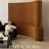 Adjustable Modern Folding Paper Room Divider - Versatile Indoor Partition Wall for Home, Office & Exhibits (300-400cm/9.8ft-13.1ft) - Space Separator & Privacy Screen