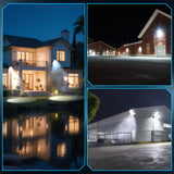 BIRITALO 240W Parking Lot Light LED, 36000LM Dusk to Dawn Wall Mount 4Pack