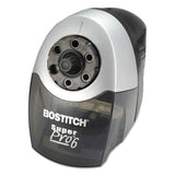 Electric Pencil Sharpener - Battery or Cord Powered Portable Sharpener, Grey Bostitch