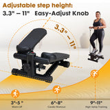 NEWBULIG Mini Stepper for Exercise at Home Stair Step Machine for Indoor Fitness Portable Home Gym Stepper for Full Body Workout 300lb Weight Capacity