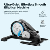 JLL Elliptical Exercise Machine Portable Stand Up with Resistance Bands, Compact Under Desk Pedal Exerciser & Trainer for Home Office
