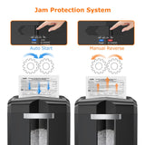 Bonsaii 12 Sheet Micro Cut Paper Shredder | 60-Minute Continuous Run Time | Home Office Heavy Duty Shredder for CD, Credit Card