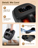 EaseZen Foot Massager Machine with Heat, Shiatsu Foot Massager with Remote, 2026 Upgraded Deep Kneading, for Plantar Fasciitis, Neuropathy, Birthday Gifts for Women Mom Men Dad, Up to Foot Size 14