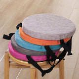Colorful Non-Slip Round Cushions for Kitchen & Dining - Soft Office Seat Cushions with Elastic Loop, 30-45cm, Perfect for Comfort & Style (12 Pack 40x40x3cm)