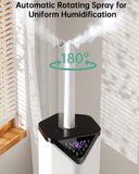 AERZY 5Gal Smart Humidifier Large Room up to 2800ft², 1000mL/h, APP & Remote Control, 180° Auto Rotating Nozzle, 24H Timer, 60H Supersized Cool Mist Humidifiers for Whole House Home Office Plants