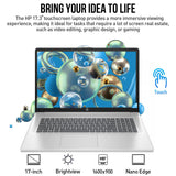 HP 17.3" Touch Laptop Computer, Intel 8-Cores i3 Processor