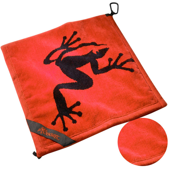 Frogger Amphibian 2-in-1 Golf Towel with Wet and Dry Technology, Red