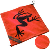 Frogger Amphibian 2-in-1 Golf Towel with Wet and Dry Technology, Red