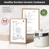Nuwave Lux 13pc Forged Lightweight Nonstick Ceramic Cookware Set, PFAS-Free