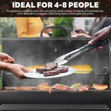 gzcmxh Charcoal Grill Barrel: Charcoal Grill with Rack - Outdoor BBQ Grill for Camping, Picnic, Courtyard, Party (Large)
