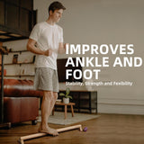 Versatile 40 Inch Beech Wood Balance Beam for Home Use - Enhance Balance, Ankle Foot Strength, Flexibility for All Ages, Physical Therapy Purposes