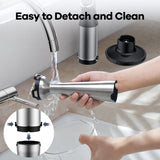 Immersion Blender Handheld 1100W 5 in 1 Corded Stick Hand Blenders for Kitchen with Trigger Speed Control, Puree