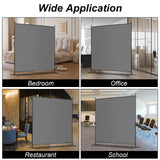 Carivia Room Divider Screen,6 Ft Single Panel Room Divider,69''W x 70''H Room Screen Divider Freestanding, Privacy Screen Single Panel for Room Separation,Portable Partition Room Separators,Grey Carivia