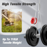 CMZST0653 Weedeater String Compatible with Craftsman Weed Wacker, 10Pack 0.065" 30Ft String Trimmer Replacement Spool Line, Auto Feed Weed Eater String Line for Craftsman String Trimmer(8Spool, 2Cap)