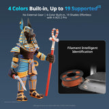 Kobra X Multicolor 3D Printer, Easy Setup with Native 4-Color Printing Up 19 Color
