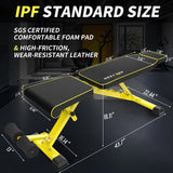 NextREP Adjustable Weight Bench,1000 LB Fast Folding Workout Bench for Home Gym Strength Training, Incline Decline Flat Utility Bench Press for Full Body Workout, Upright Storage Yellow Exercise Bench NEXTREP