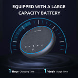 Conference Speaker and Microphone, Bluetooth Speakerphone, Noise Reduction, 360°Voice Pickup 43H Standby time newlinework