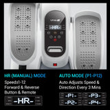 Under Desk Elliptical Machine, Ellipse Leg Exerciser for Seniors, Quiet & Portable Electric Seated Eclipse Exercise Training Machine with Remote, 12 Level Speeds & Mute Function, Manual & Auto Mode UMAY