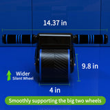 JJM Auto Rebound Exercise Roller Wheels - Ab Roller Fitness Equipment for Core Strength Training Home Gym Fitness Equipment with Kneeling Mat Accessories Exercise Roller Wheels for Men and Women JJM