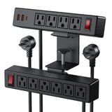 VILONG Dual Layer Desk Clamp Power Strip, 20W USB-C, 700J Surge Protector