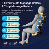 Mazzup Massage Chair Full Body with Heat, Full Body Zero Gravity Shiatsu Massage Chair, Kneading Recliner w/ 20 Auto Modes, Foot Massage, Bluetooth, USB Charging Port, Touch Screen Controller