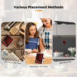 BEAMNOVA 4 Channel Digital Kitchen Timer with Loud Adjustable Alarm, Stainless Steel Commercial Cooking Timer for Restaurant, 0-99h Hours Minutes and Seconds Countdown