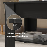 Rustic Wood Lift Top Coffee Table with Storage - Console Table & Hidden Desk for Living Room