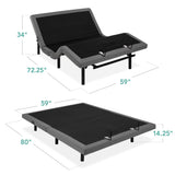 Best Choice Products Ergonomic Queen Size Adjustable Bed Frame